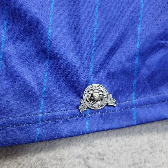 Disney Pin Trader Jersey Adult Large Blue Baseball Button Down Short Sleeve 2025 - Picture 4 of 10